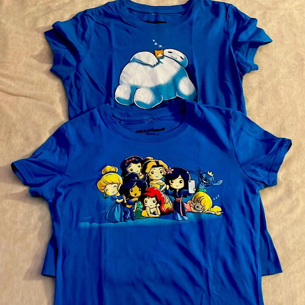 Two Disney shirts